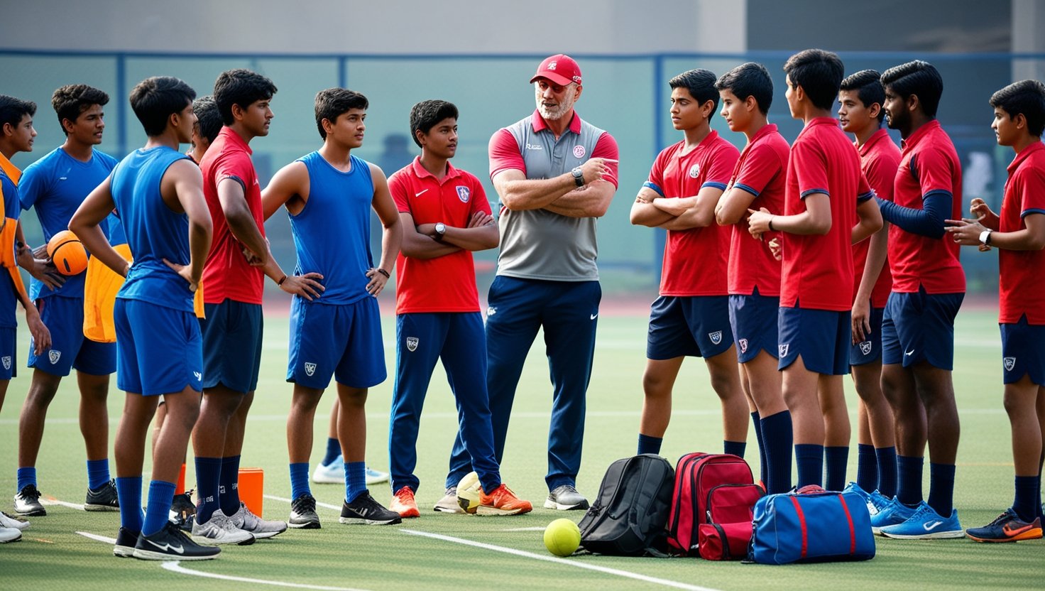 depicting image for sports club and academic page
